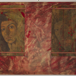 Senza Titolo - olio e chiodi su tavole -  65 x 77,5 - anno 2011