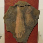 Senza Titolo - olio su pietra e tavola - 34 x 45 - anno 2013